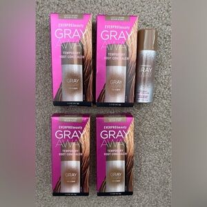 new in box 4 everpro gray away root concealers lightest brown/ medium blonde